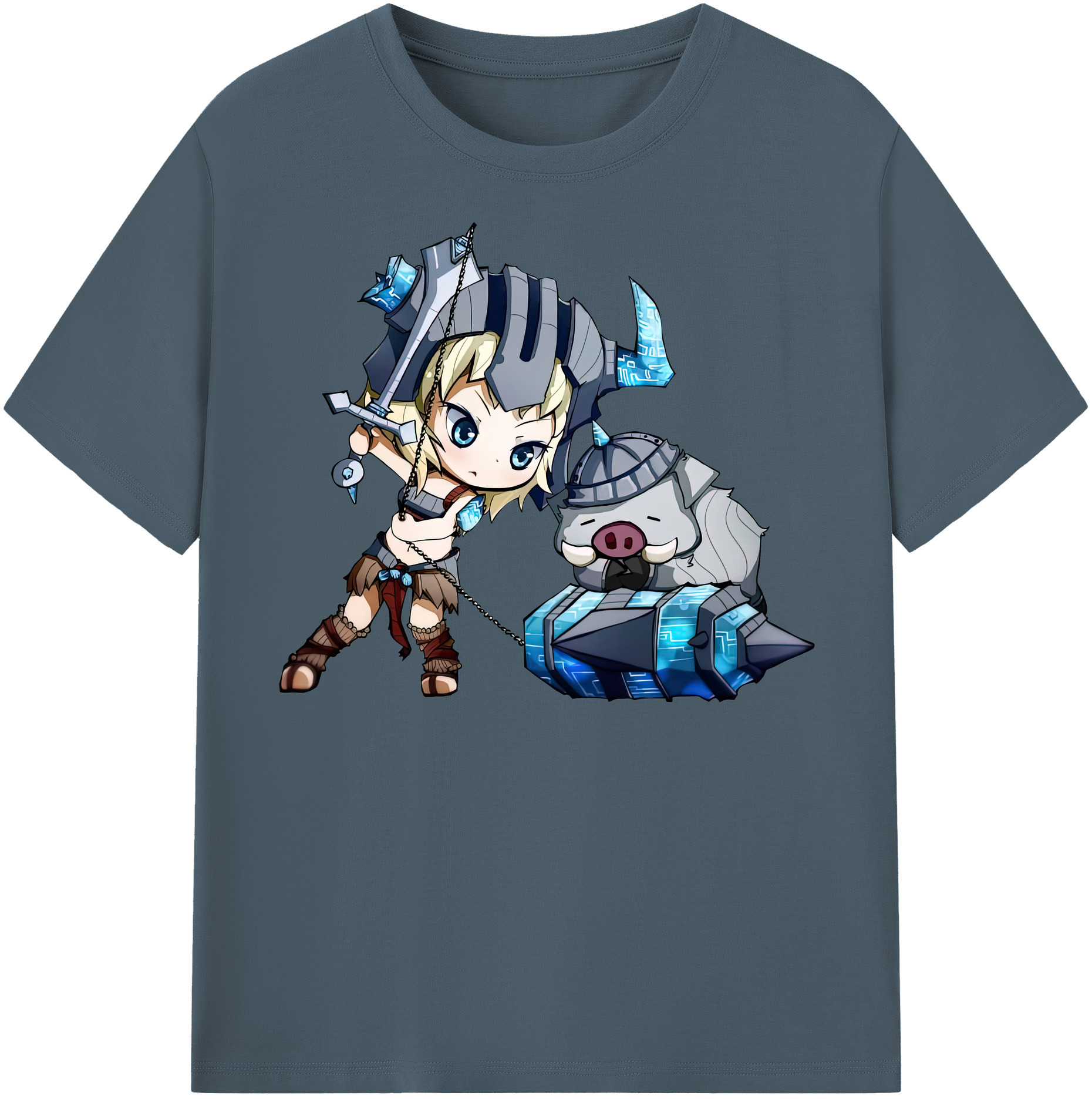 リーグ・オブ・レジェンド League of Legends LOL 綿100％半袖Tシャツ（フロントプリント）